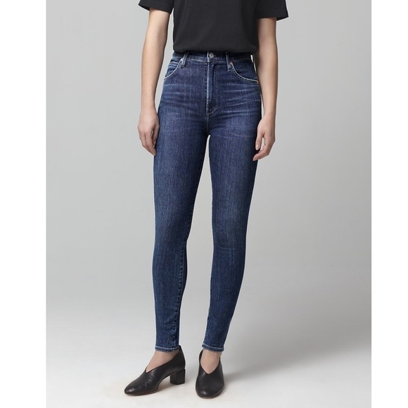 Citizens Of Humanity Denim - Citizens of Humanity Chrissy High Rise Skinny Jeans in Carmel